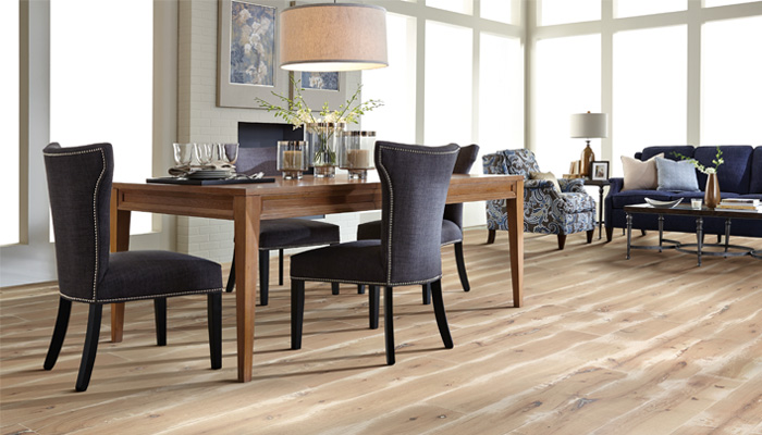 engineered hardwood flooring in dining room